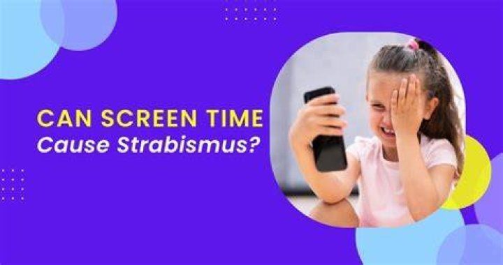 Can watching phone cause strabismus?