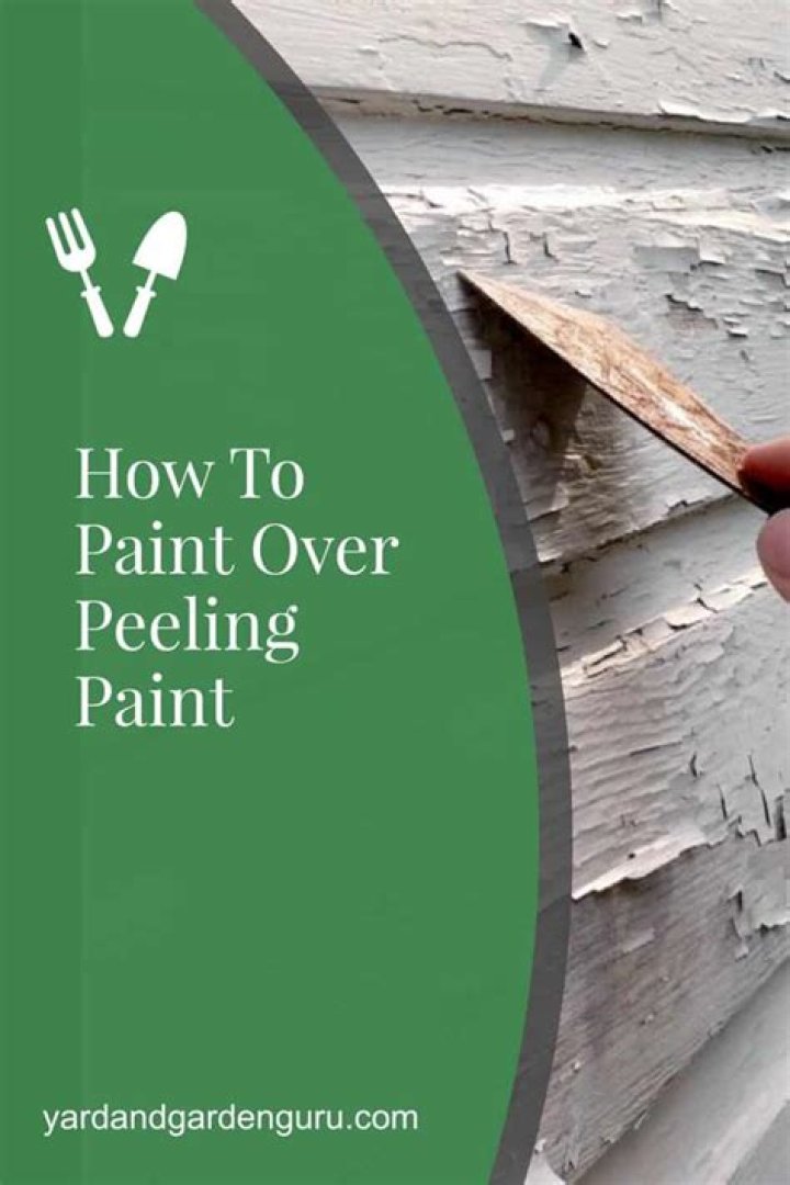 Can you paint over peeling paint?
