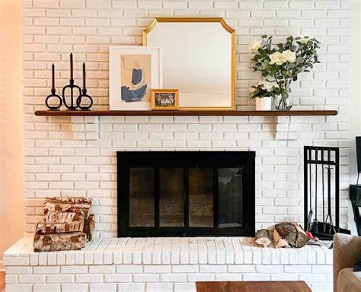 How do you get paint off of brick fireplace?