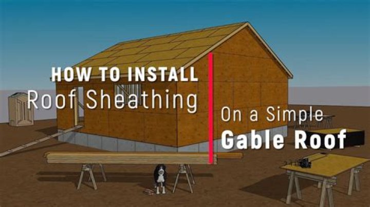 How far down should sheathing go?