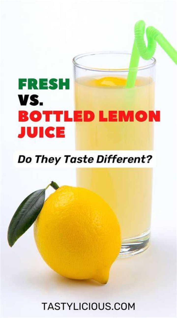 Is bottled lemon juice healthy?