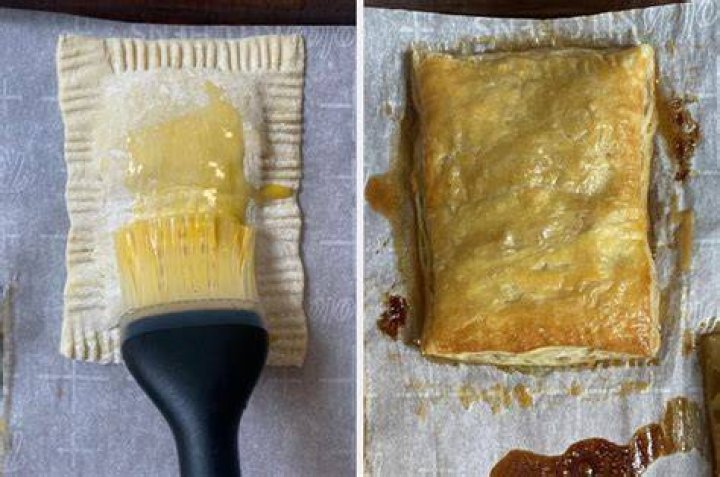 Is it better to brush pastry with egg or milk?