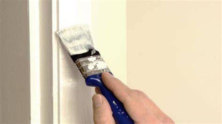 When painting a door where do you start?