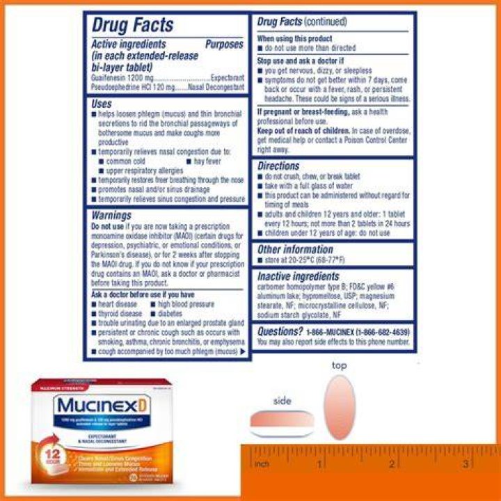 Who should not take Mucinex D?