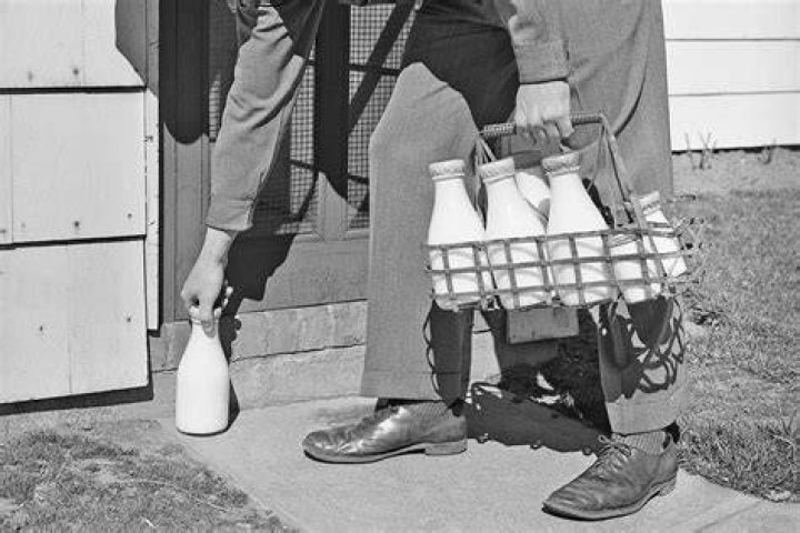 Why was milk delivered back in the day?